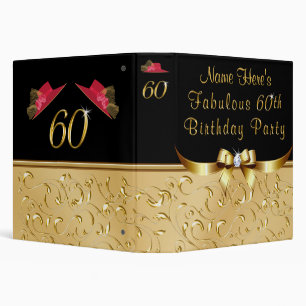 Fabulous 60 Birthday Gift, 60th Photo Album Binder