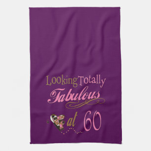 Fabulous 60th Birthday Kitchen Towel