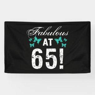 Fabulous 65th Birthday For Her Banner