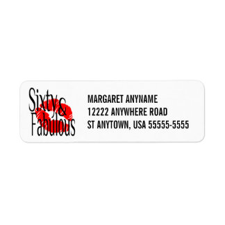 Fabulous and Sixty Label