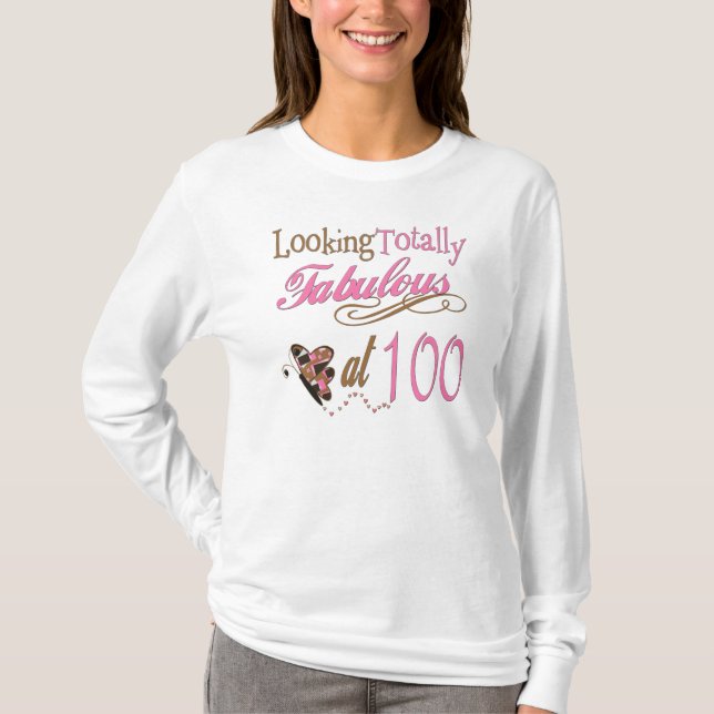 Fabulous at 100 Years Old T-Shirt (Front)