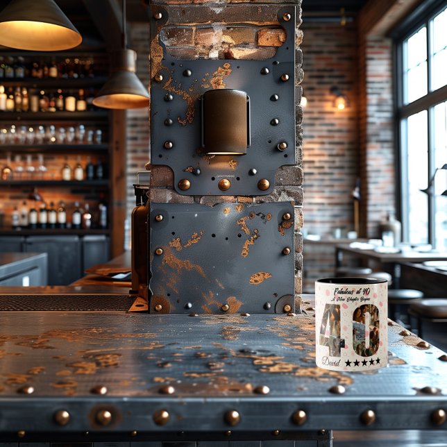 Fabulous at 40 Photo Collage Mug - Custom Name (Creator Uploaded)