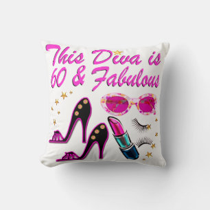 FABULOUS AT 60 THROW PILLOW