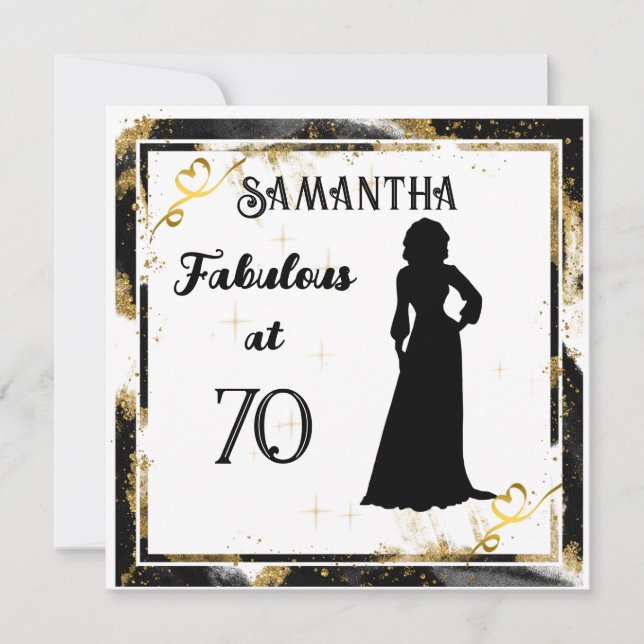 Fabulous at " your age"  birthday card (Front)