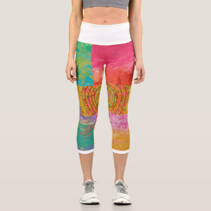 Fabulous Aztec Design Capri Leggings