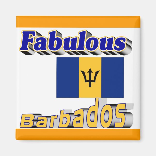 fabulous barbados magnet (Front)