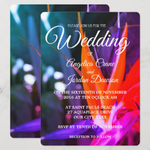 Fabulous Bird Of Paradise Wedding Invitations