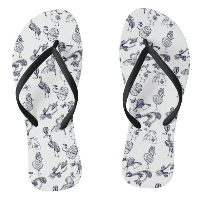 Fabulous birds flip flops (Footbed)