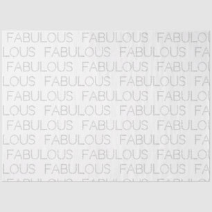 Fabulous Birthday Modern Typography Birthday Tissue Paper