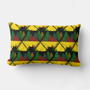 Fabulous Bright Color Vintage Crane Operator Lumbar Pillow