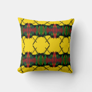 Fabulous Bright Colour Vintage Crane Operator Throw Pillow