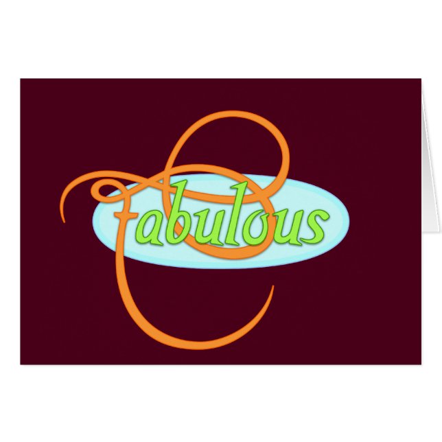 Fabulous Card (Front Horizontal)