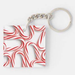 Fabulous Christmas Candy Canes Keychain