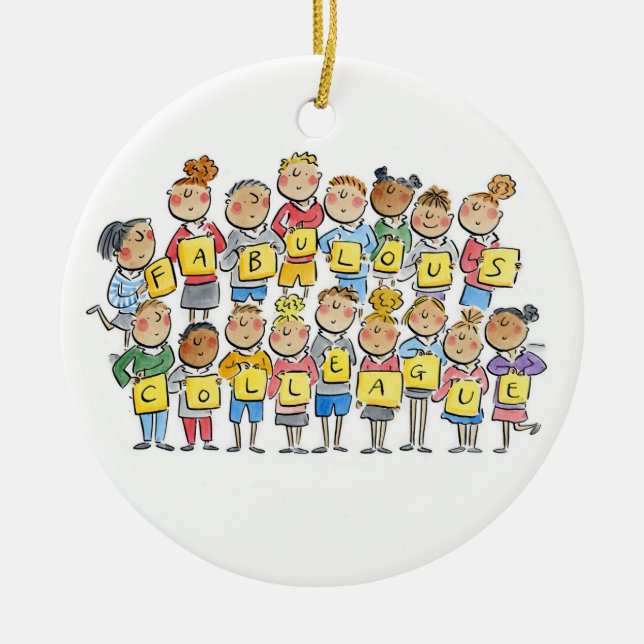 Fabulous Colleague Ceramic Ornament (Front)