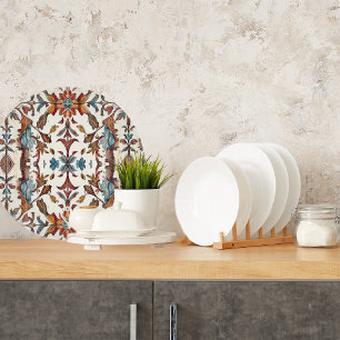 Fabulous Fall and Blue Round Cutting Board