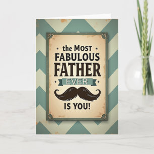 Fabulous Father Vintage Sign Card