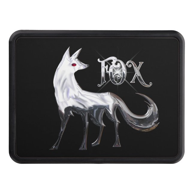 Fabulous Fierce Fox Trailer Hitch Cover (Front)