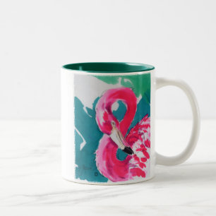 Fabulous Flamant rose Bird Tropical Art Mug