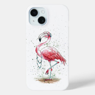 Fabulous Flamingo iPhone 15 Case