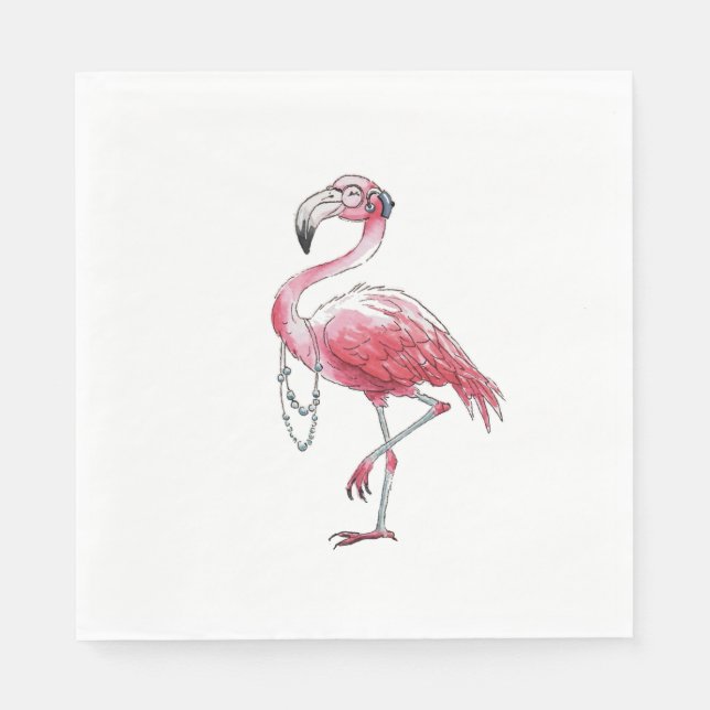 Fabulous Flamingo Napkin (Front)