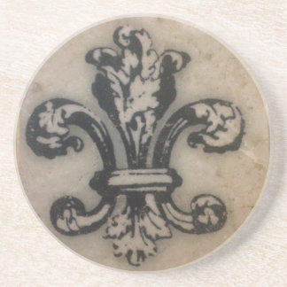 FABULOUS FLEUR DE LIS VINTAGE PRINT COASTER