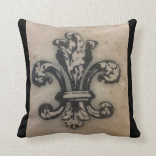 Fabulous Floating Fleur de Lis Throw Pillow