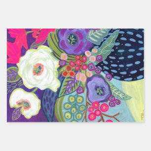 Fabulous: Floral Wrapping Paper Sheets (3)