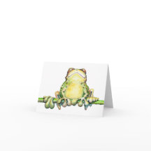 Fabulous Frog Note Card - 5.6" x 4"