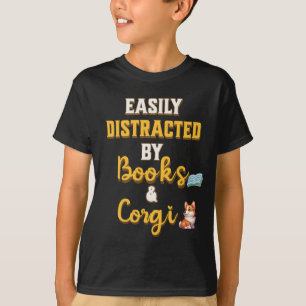  Fabulous gift for those who love books and corgi T-Shirt