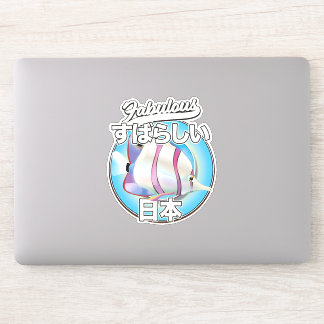 Fabulous Japan angel fish logo