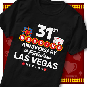 Fabulous Las Vegas 31st Anniversary Wedding Couple T-Shirt