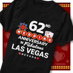 Fabulous Las Vegas 62nd Anniversary Wedding Couple T-Shirt