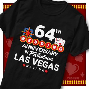Fabulous Las Vegas 64th Anniversary Wedding Couple T-Shirt