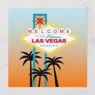 Fabulous Las Vegas Wedding Invitation