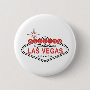Fabulous Las Vegas Wedding Template Customizable 2 Inch Round Button