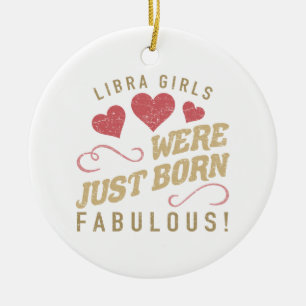 Fabulous Libra For Women Ceramic Ornament