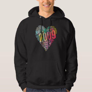 Fabulous May Girl 2009 Awesome Big Heart 13th Birt Hoodie