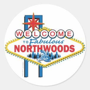 Fabulous-North-Woods Classic Round Sticker