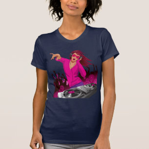 Fabulous Pink Lady DJ T-Shirt