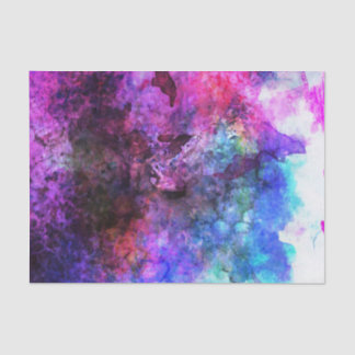 Fabulous Purple Watercolor Abstract Tissue Paper