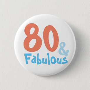 Fabulous Retro Birthday Party 2 Inch Round Button