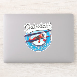 Fabulous Scotland retro style travel patch