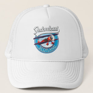 Fabulous Scotland retro style travel patch Trucker Hat