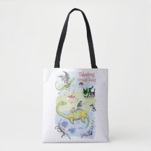 Fabulous Scottish Beasts grocery bag