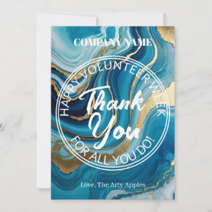 Fabulous simple Volunteer thank you Card