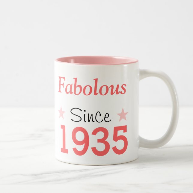 Fabulous Since 1935 Two-Tone Coffee Mug (Right)