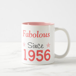 Fabulous Since 1956 Two-Tone Coffee Mug