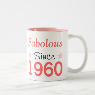 Fabulous Since 1960 Two-Tone Coffee Mug