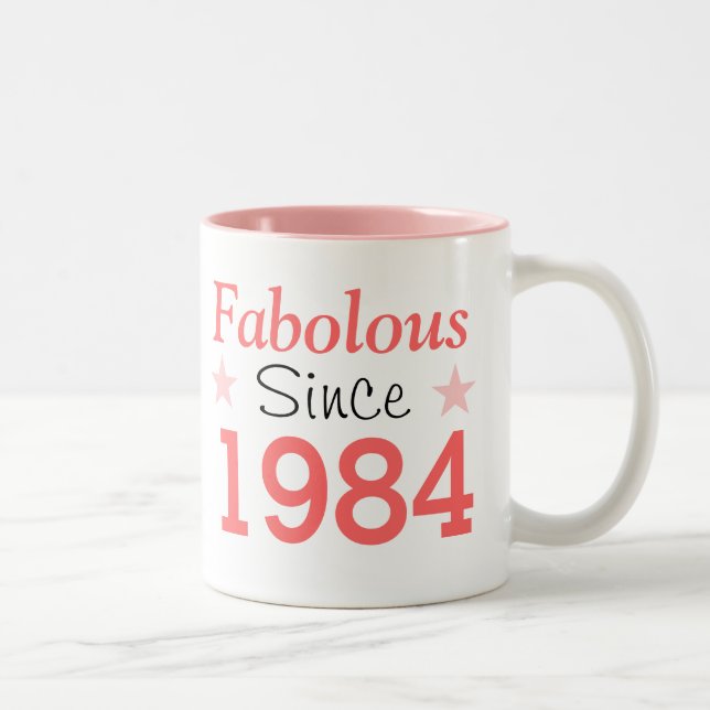 Fabulous Since 1984 Two-Tone Coffee Mug (Right)