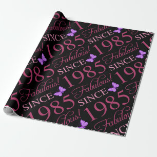 Fabulous Since 1985 40th Birthday Wrapping Paper